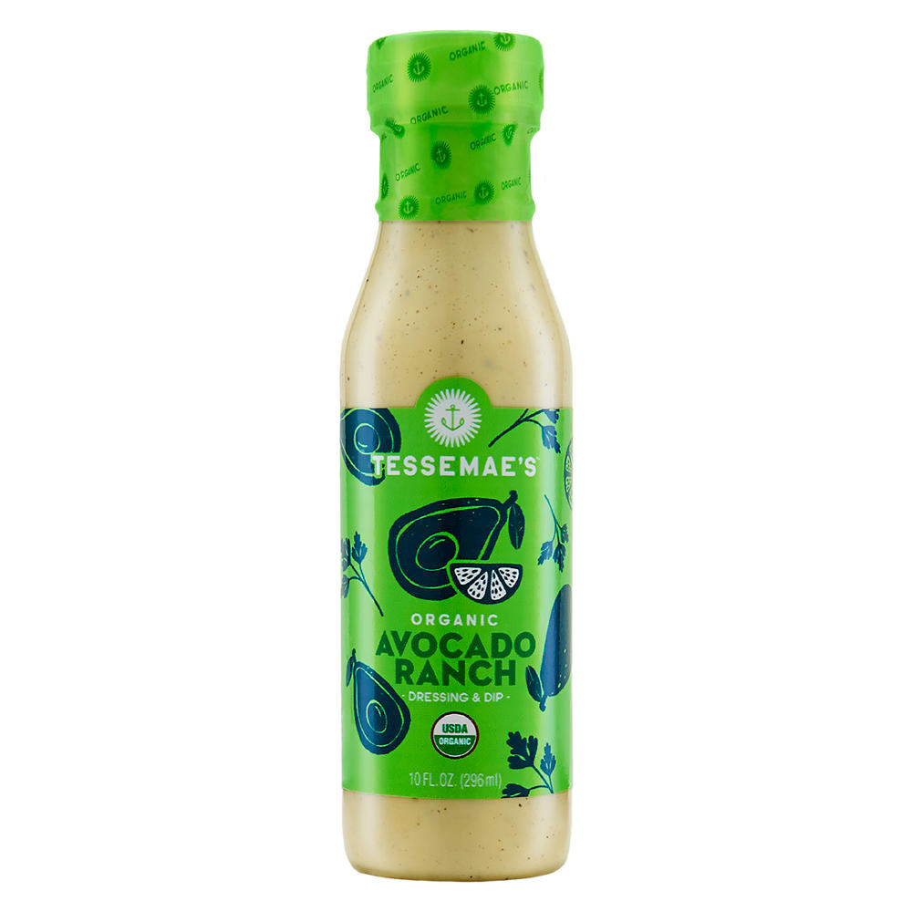 Tessemae's Organic Avocado Ranch Dressing (Sold Cold), 10 fl oz