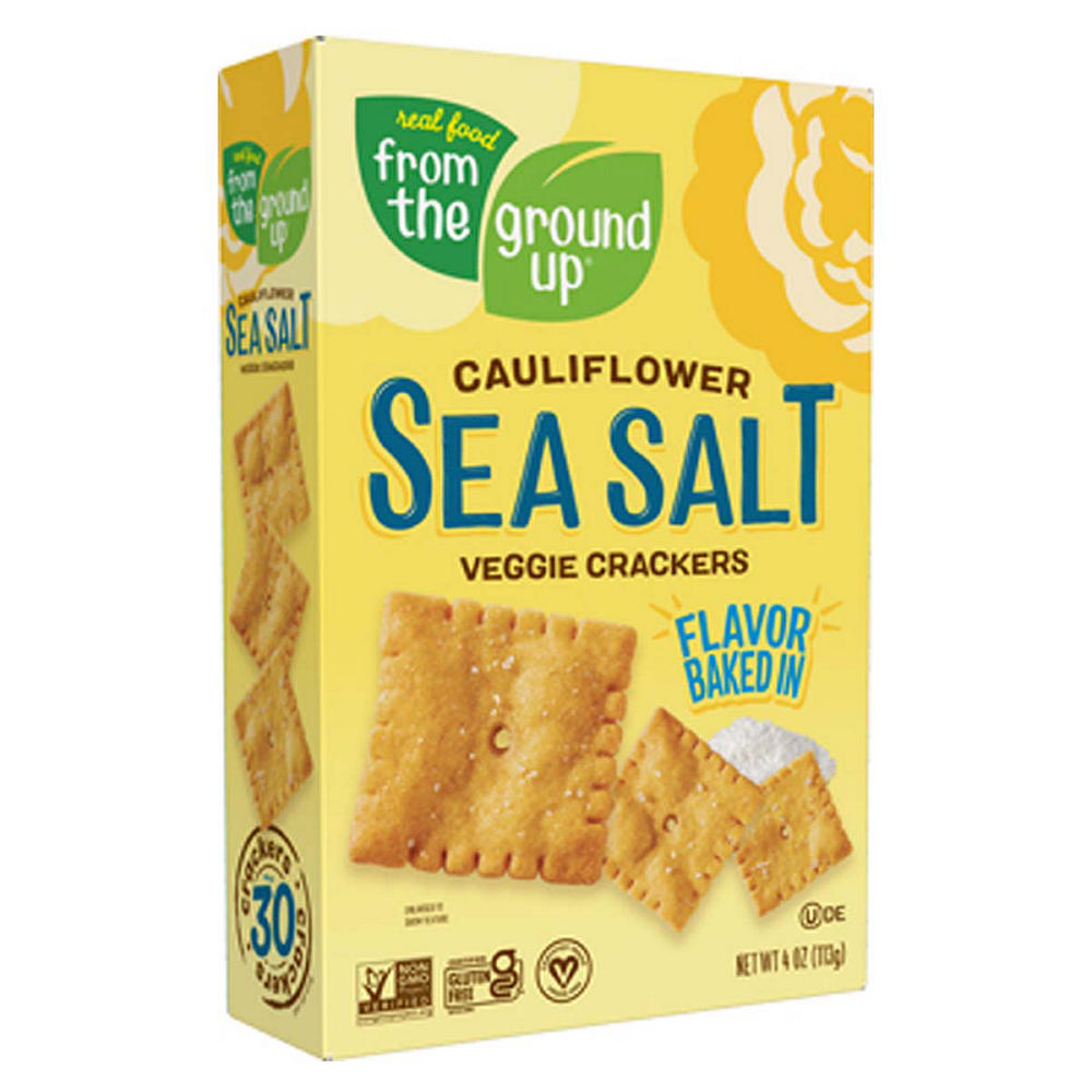 From The Ground Up Sea Salt CauliflowerCrackers, 4 oz
