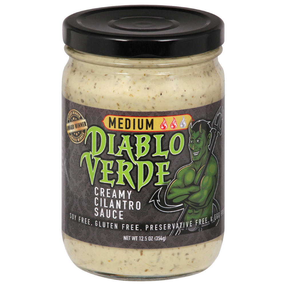 Diablo Verde Creamy Cilantro Sauce - Medium, 12.5 oz