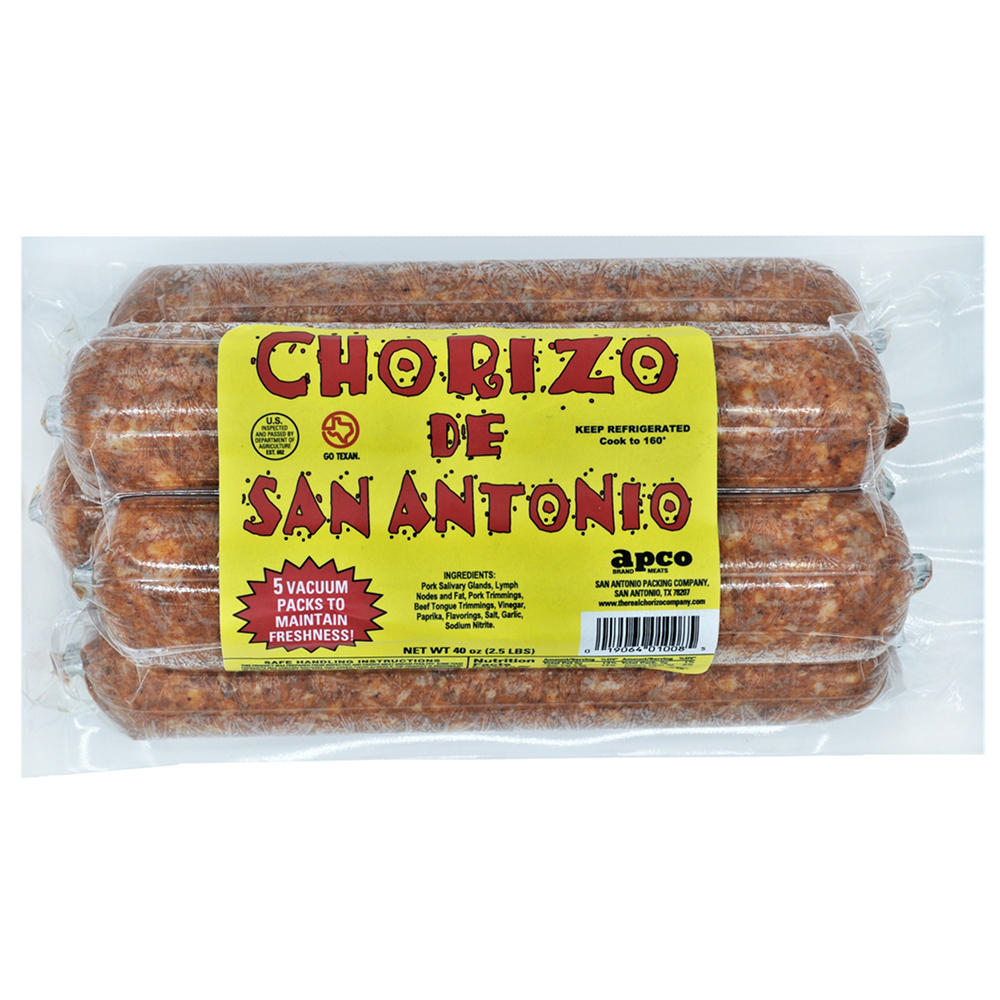 Apco Chorizo de San Antonio Sausage, 40 oz