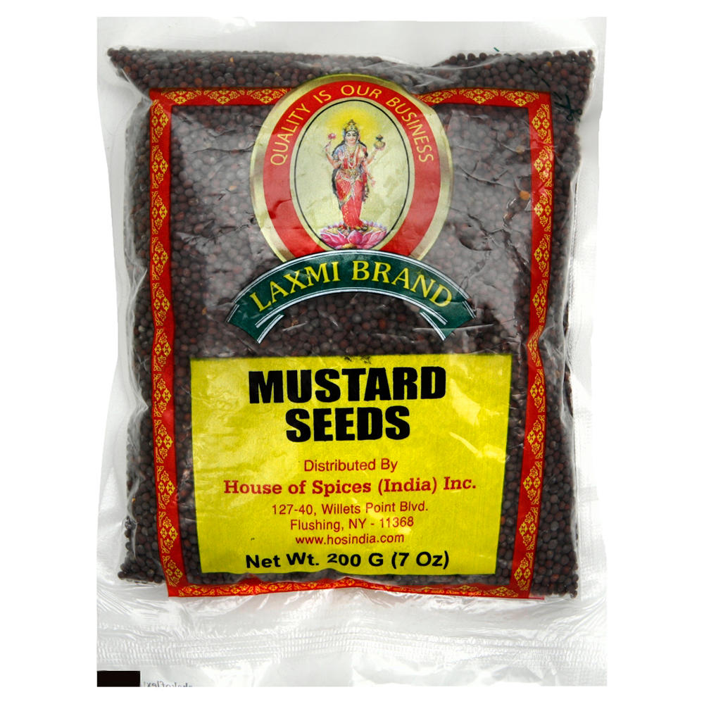 Laxmi Black Mustard Seeds, 7 oz