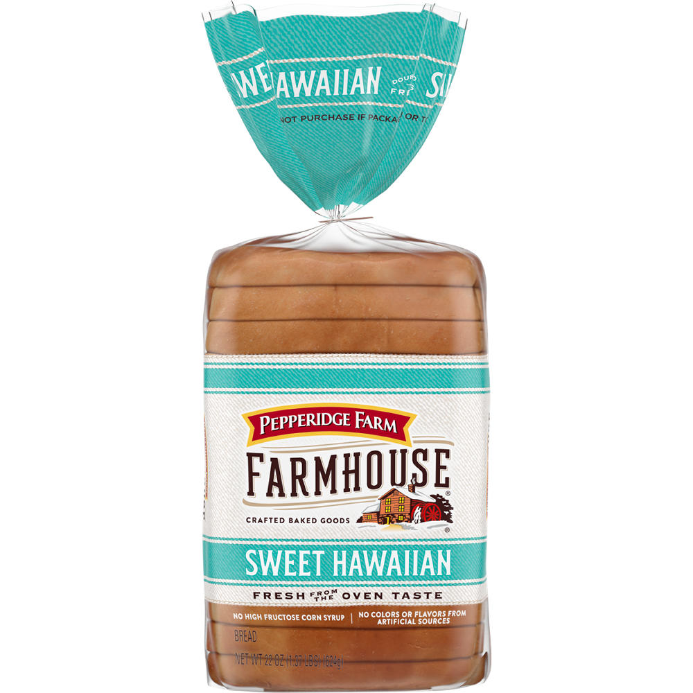 Pepperidge Farm Farmhouse Sweet Hawaiian Sliced Bread, 22 oz