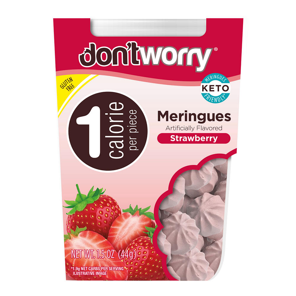 Don't Worry Strawberry Meringues, 1.5 oz