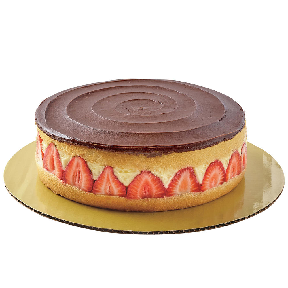 H-E-B Bakery Strawberry Boston Cream Pie Cake