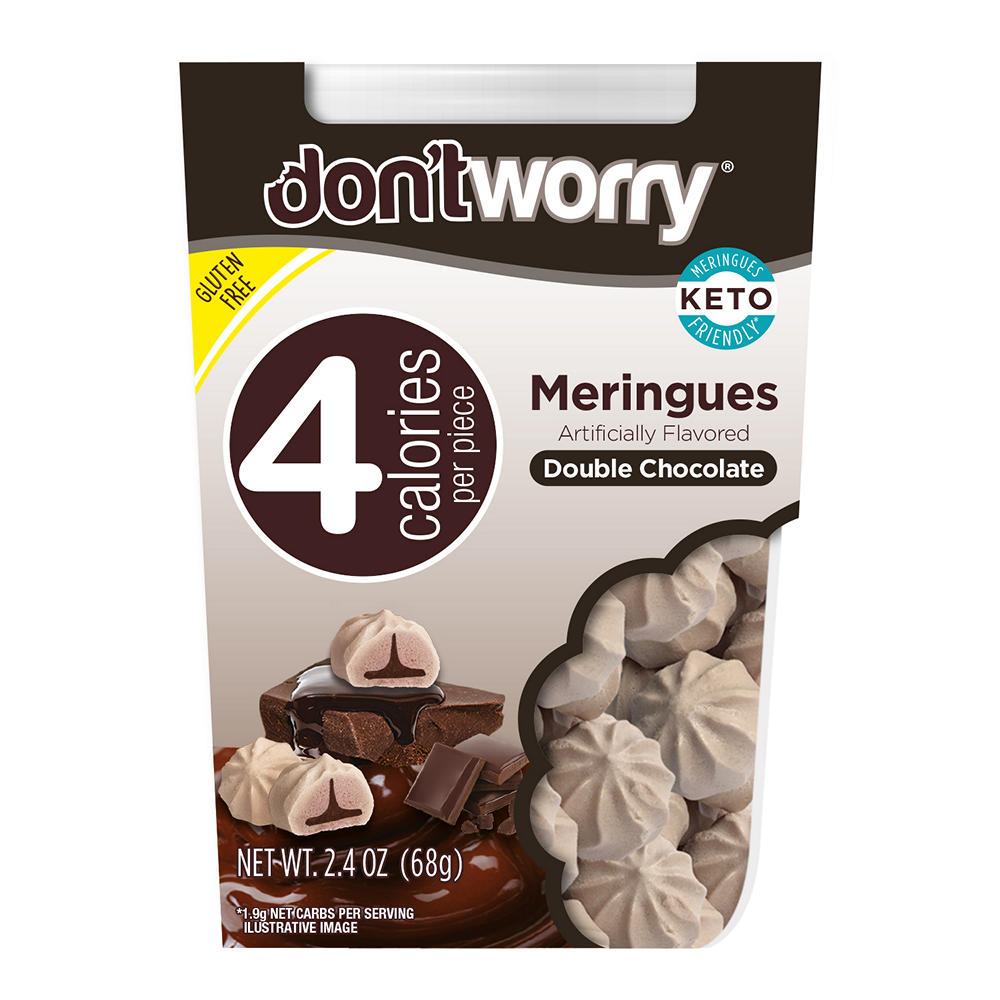 Don't Worry Double Chocolate Meringues, 2.4 oz