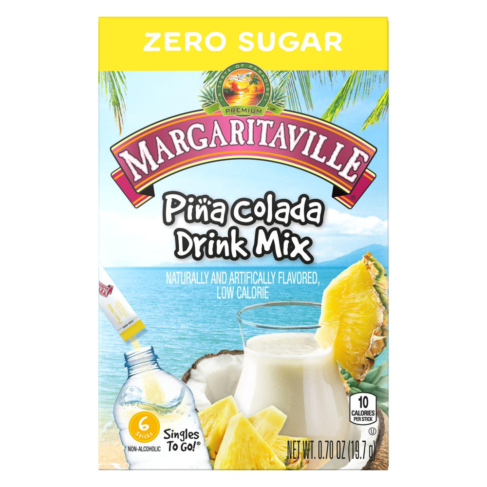 Margaritaville Singles to Go! Drink Sticks - Pina Colada, 6 ct