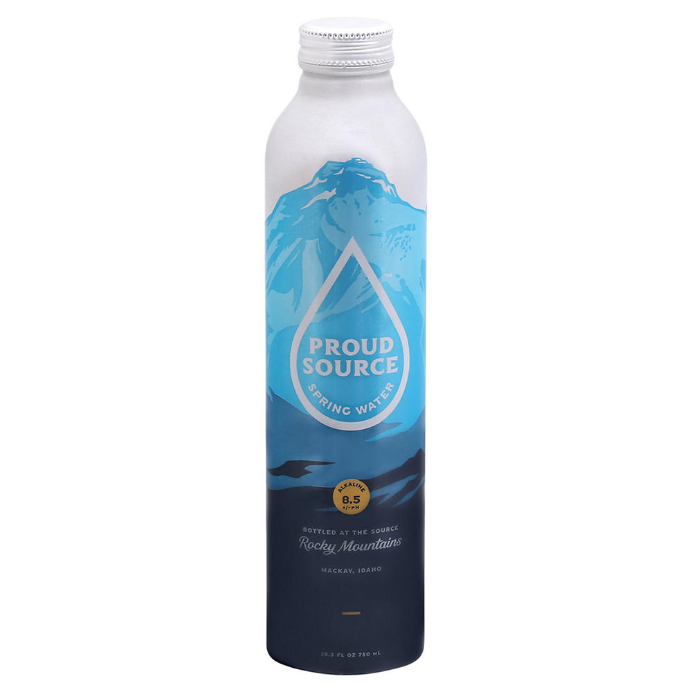 Proud Source Rocky Mountain Naturally Alkaline Spring Water, 25.3 oz