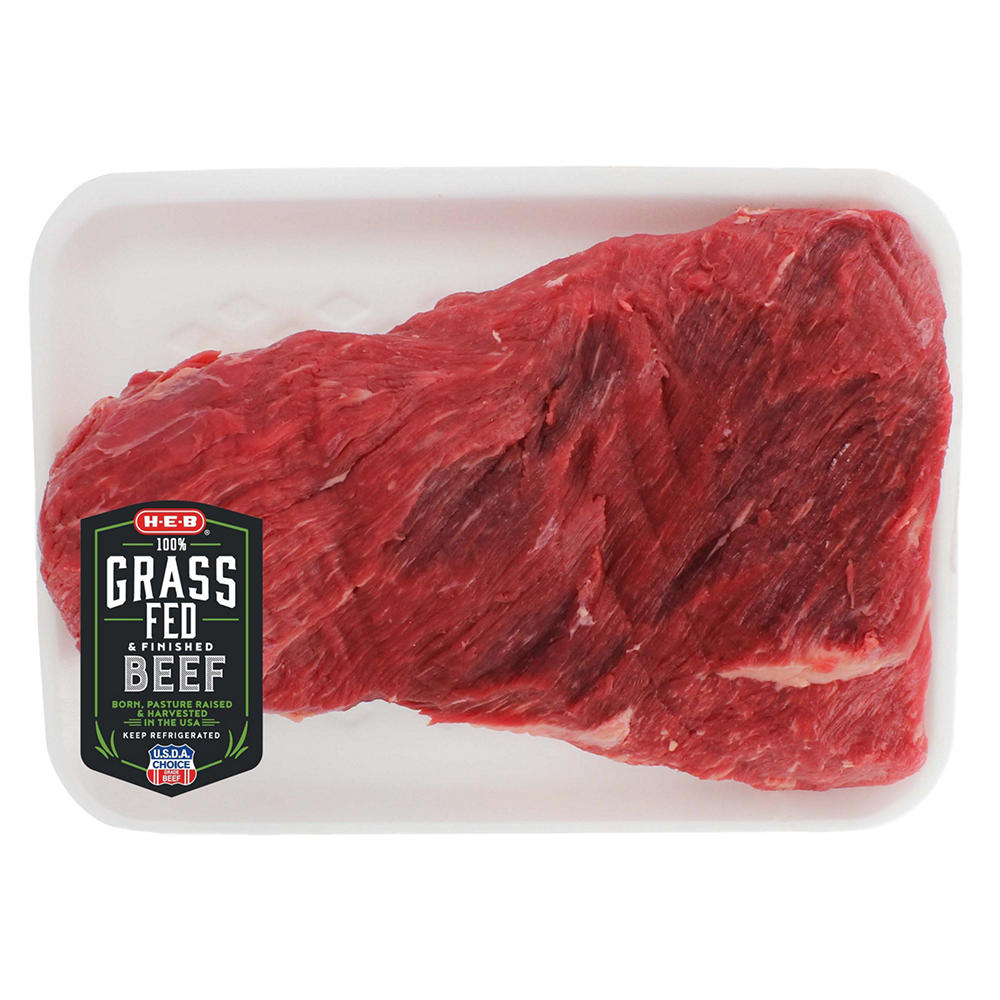 H-E-B Grass Fed & Finished Beef Boneless Tri-Tip Roast - USDA Choice, Avg. 1.89 lbs