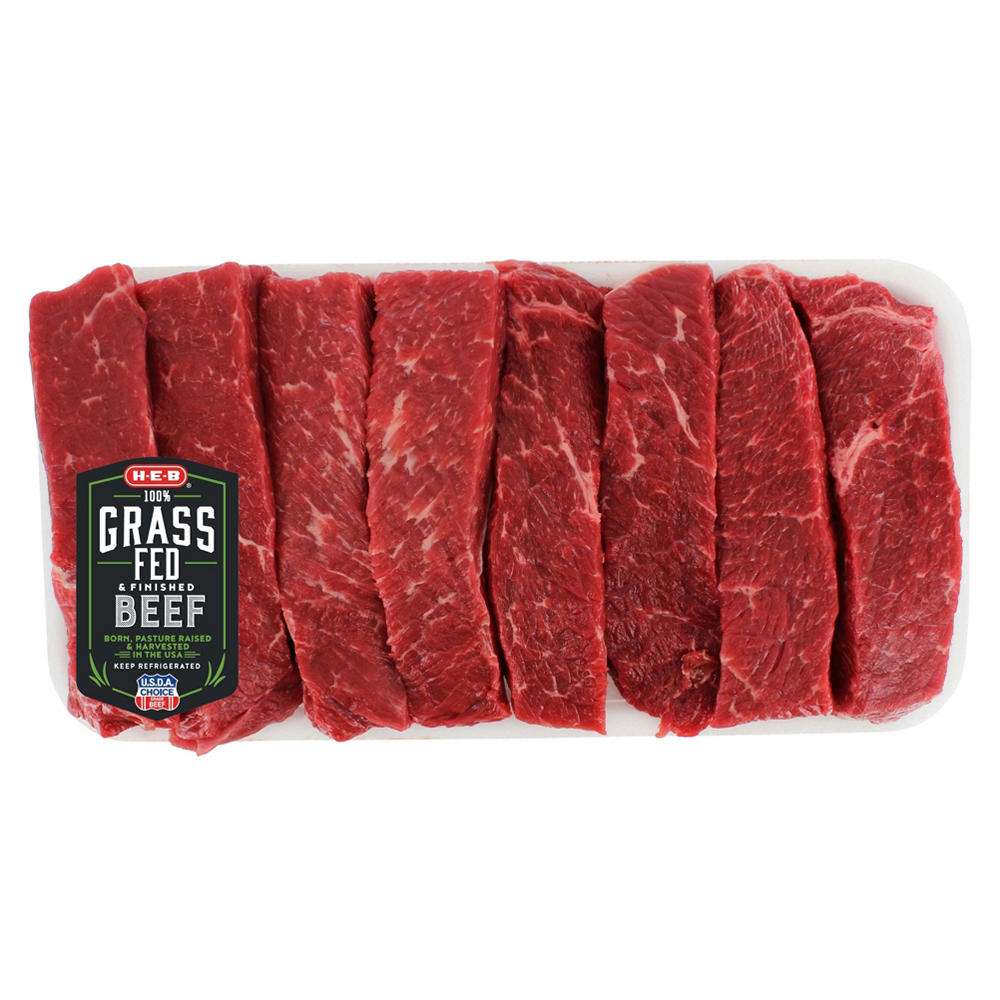 H-E-B Grass Fed Beef Chuck TX Style Ribs Boneless, USDA Choice, Avg. 1.38 lbs