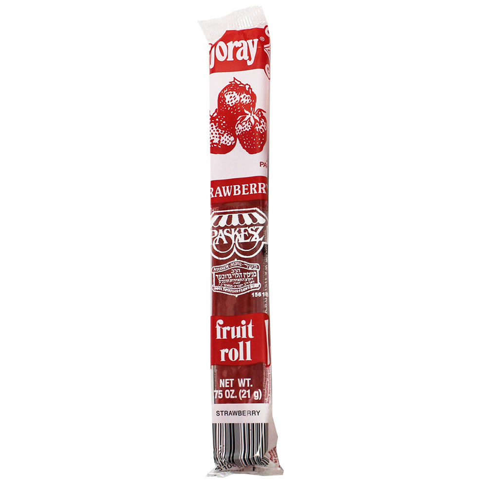 Paskesz Kosher Joray Strawberry Fruit Roll, 0.75 oz