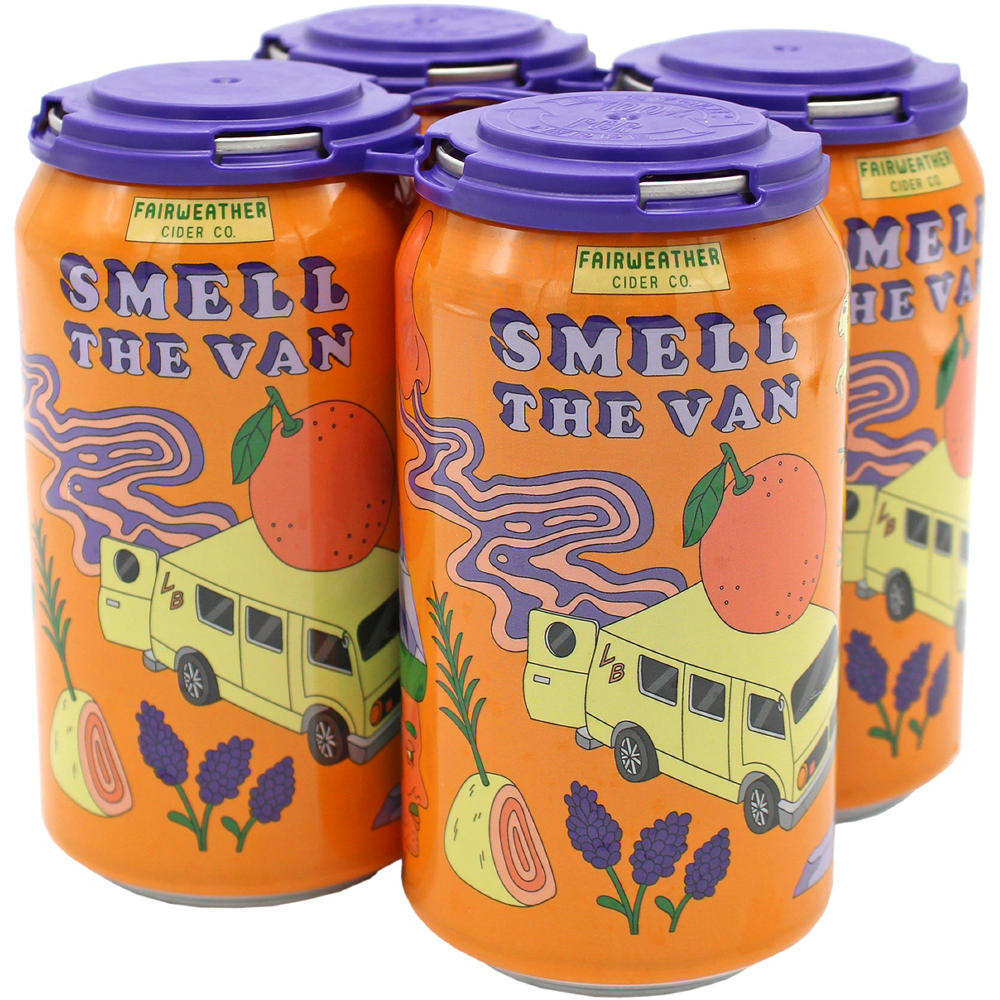 Fairweather Cider Co. Smell The Van Dry Cider 4 pk Cans, 12 oz