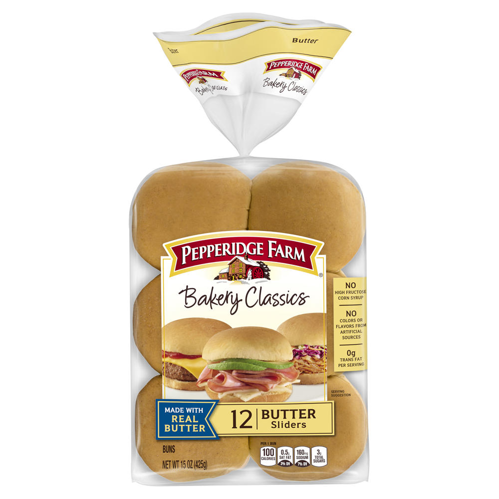 Pepperidge Farm Bakery Classics Butter Slider Buns, 12 ct