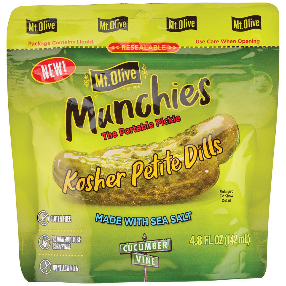 Mt. Olive Munchies Kosher Petite Dills, 4.8 oz