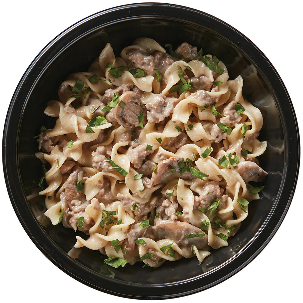 Meal Simple by H-E-B Beef Stroganoff with Egg Noodles Bowl, 12 oz