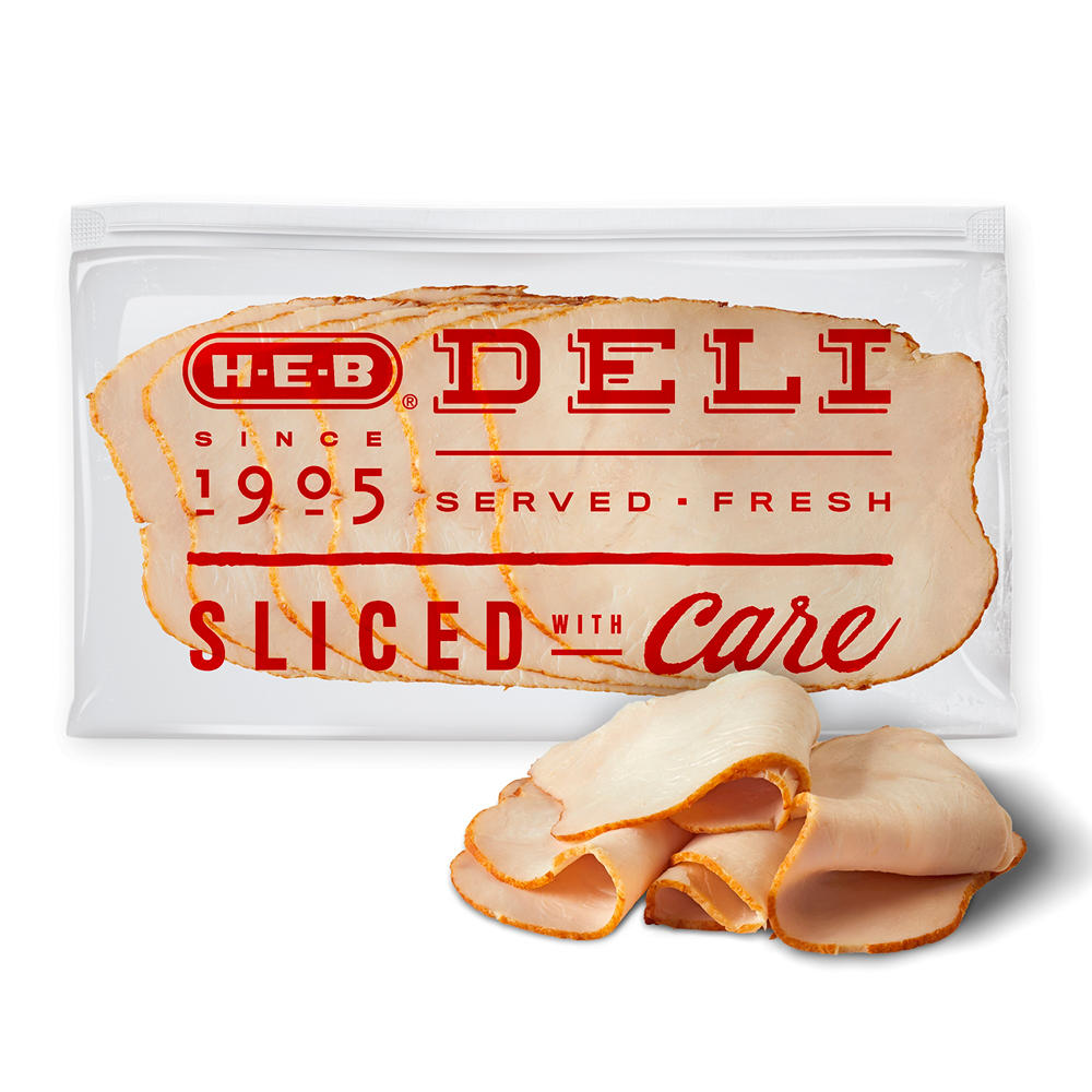 H-E-B Deli Texas-Style Fried Turkey Breast, Sandwich Sliced, Avg. 0.5 lb