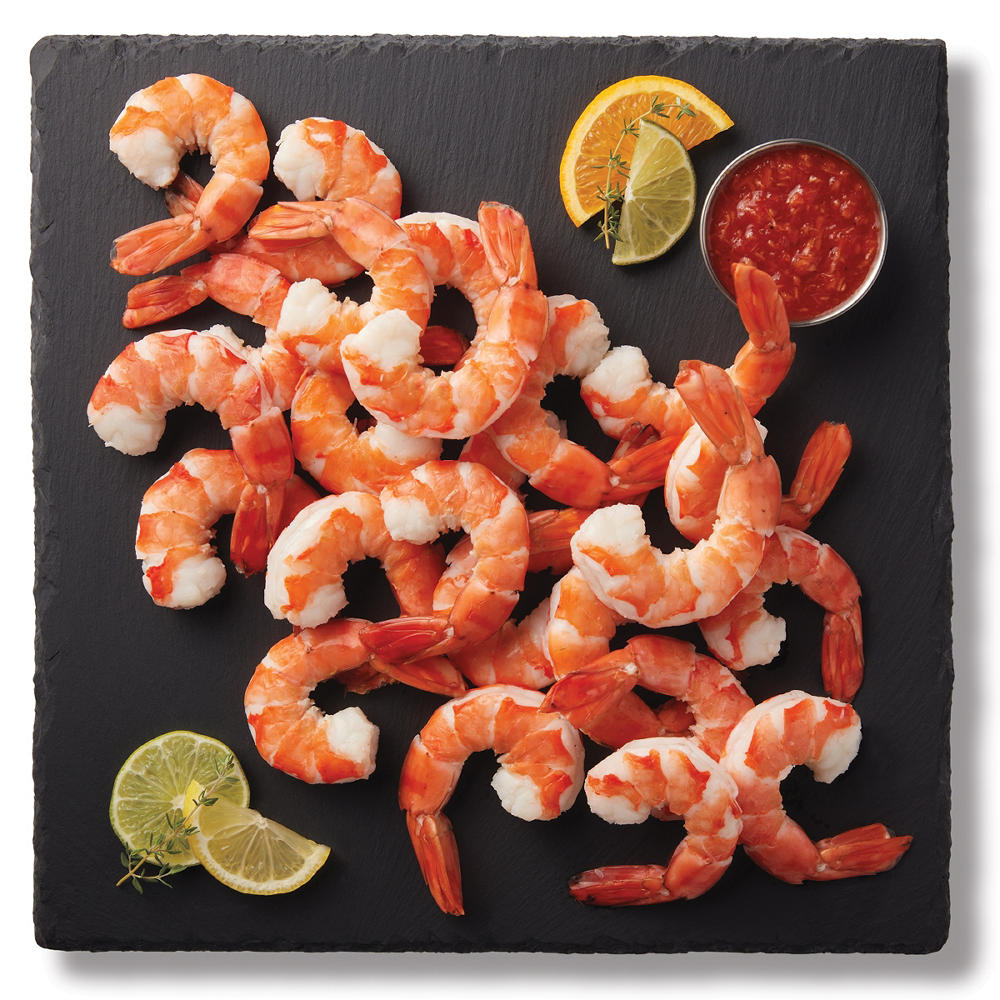 H-E-B Wild Caught Easy Peel Gulf Cooked Shrimp, 16 - 25 ct/lb, lb