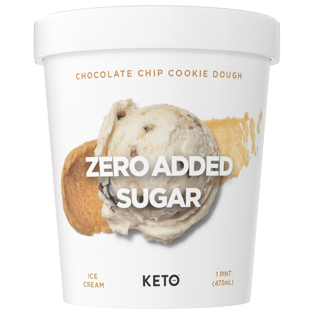 Keto Pint Zero Added Sugar Chocolate Chip Cookie Dough Ice Cream, 1 pt
