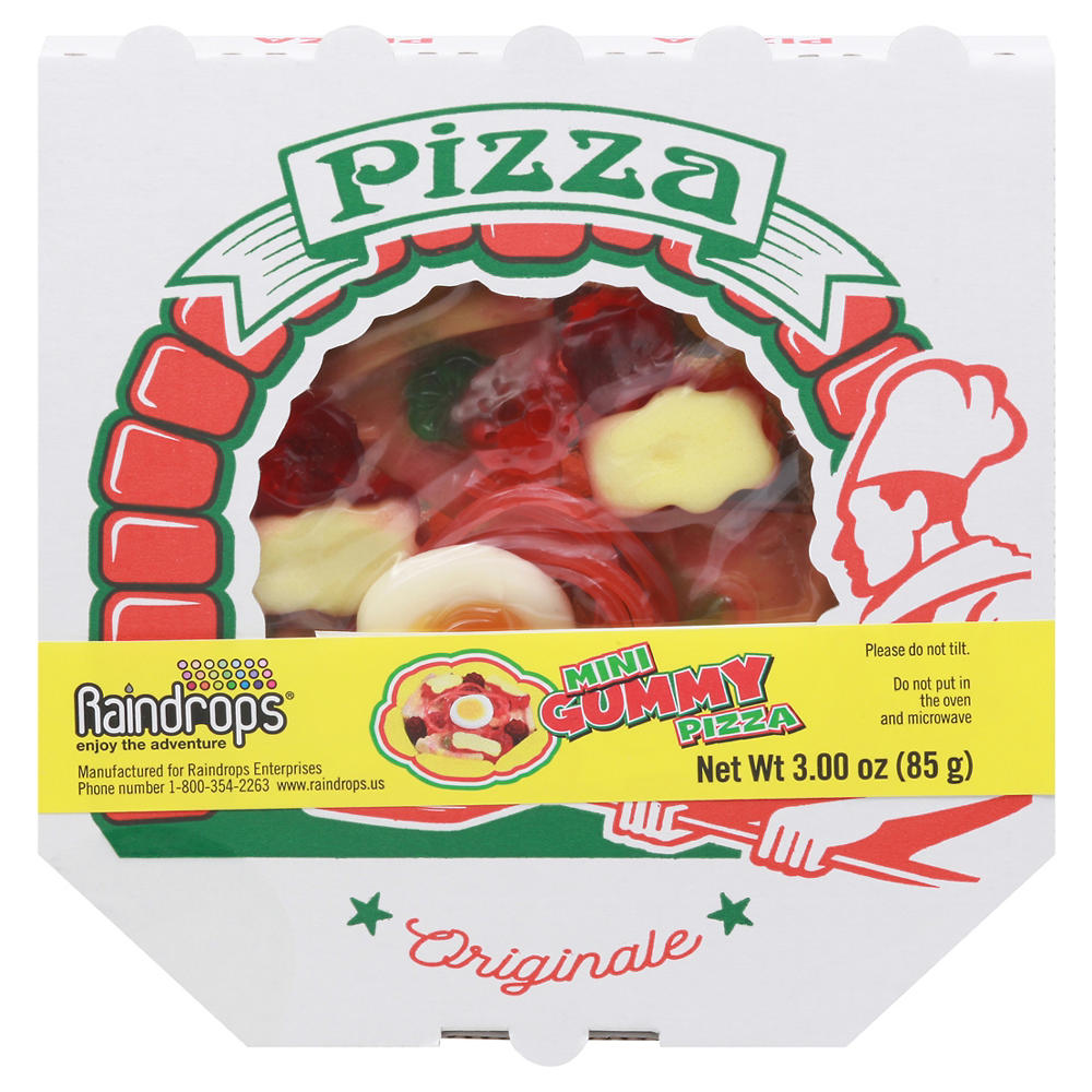 Raindrops Gummy Pizza Mini, 3 oz