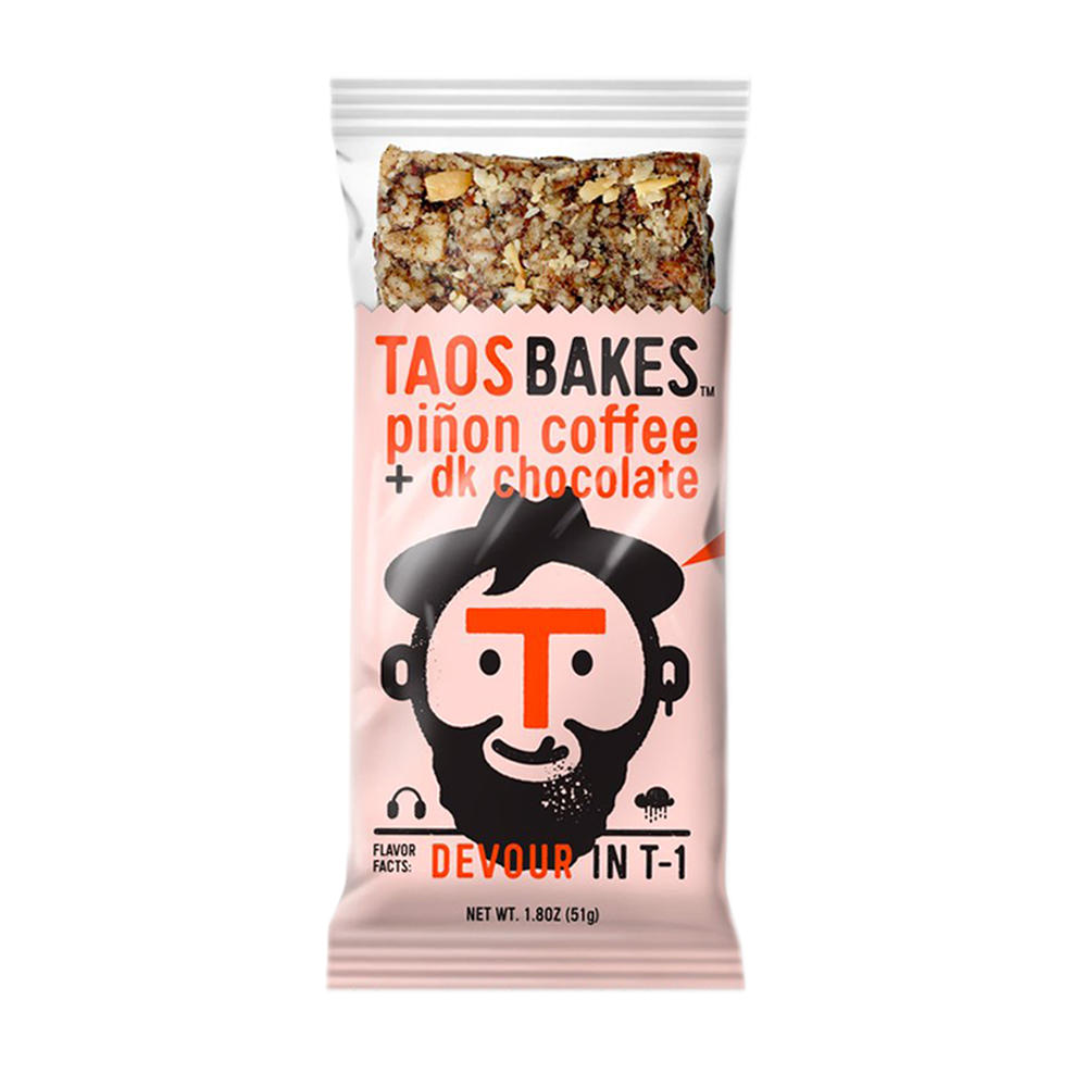 Taos Bakes Pinon Coffee & Dark Chocolate Bar, 1.8 oz