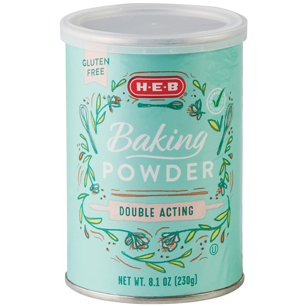 H-E-B Double Acting Baking Powder, 8.1 oz