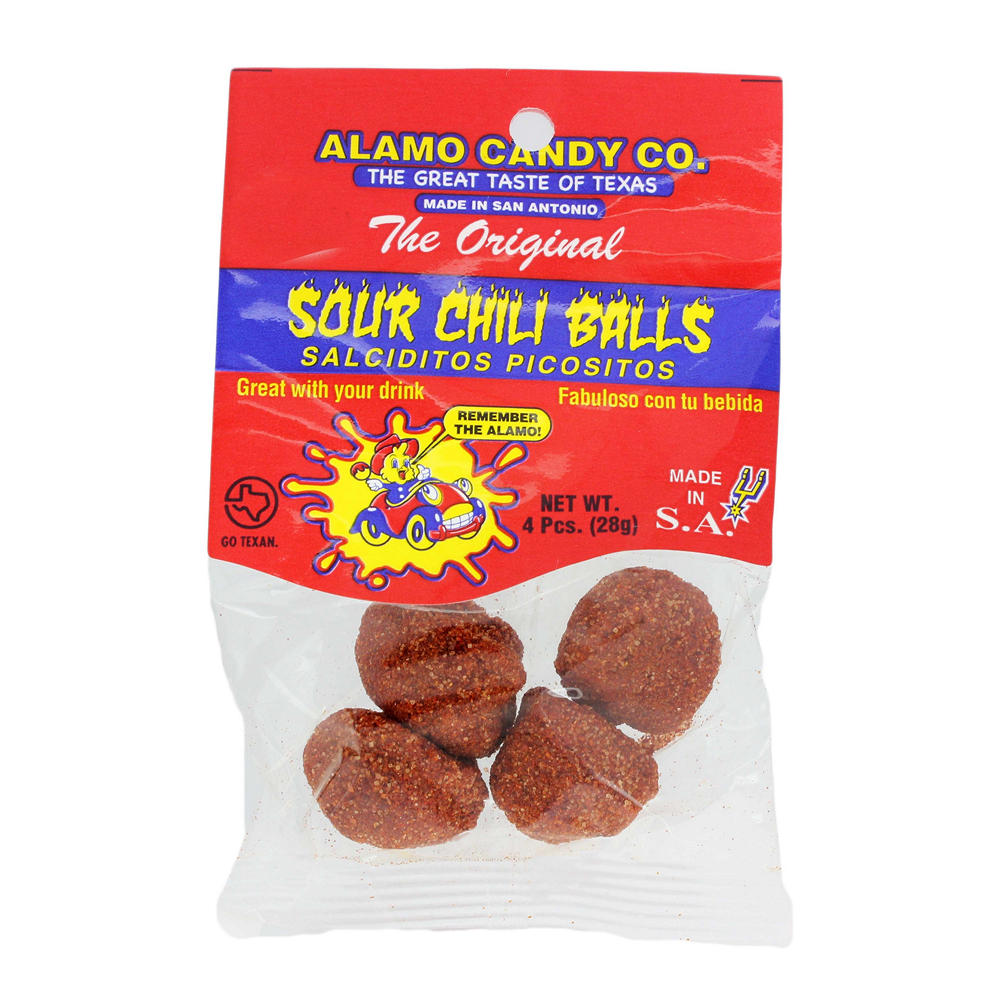 Alamo Candy Co. Sour Chili Balls, 1 oz
