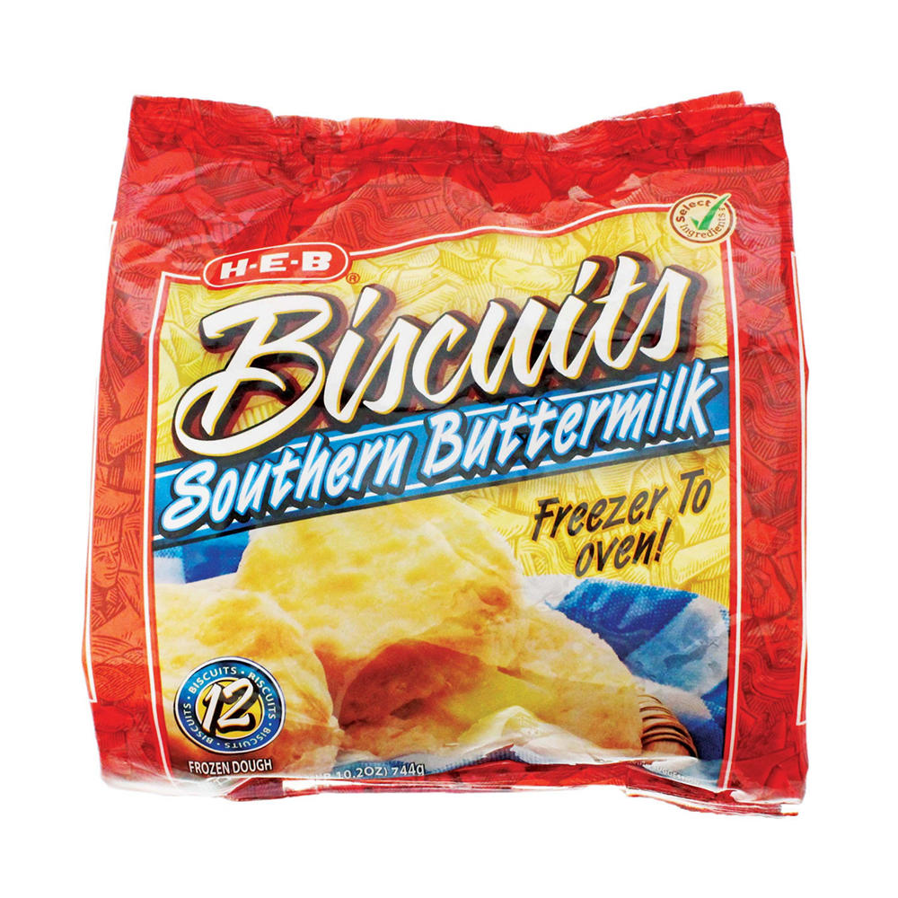 H-E-B Frozen Southern Buttermilk Biscuits, 12 ct