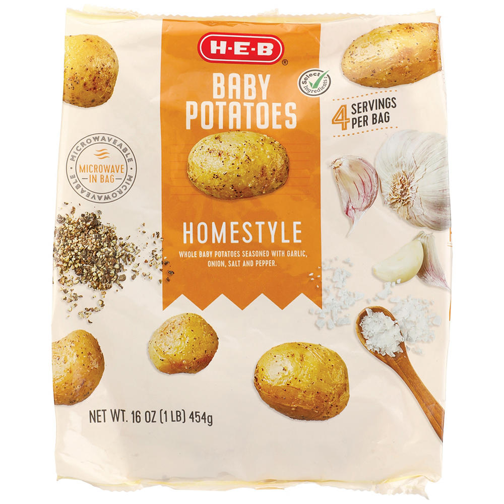 H-E-B Frozen Baby Potatoes - Homestyle, 16 oz