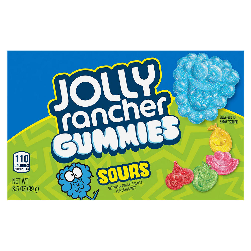 Jolly Rancher Gummies Sour Candy Theater Box, 3.5 oz