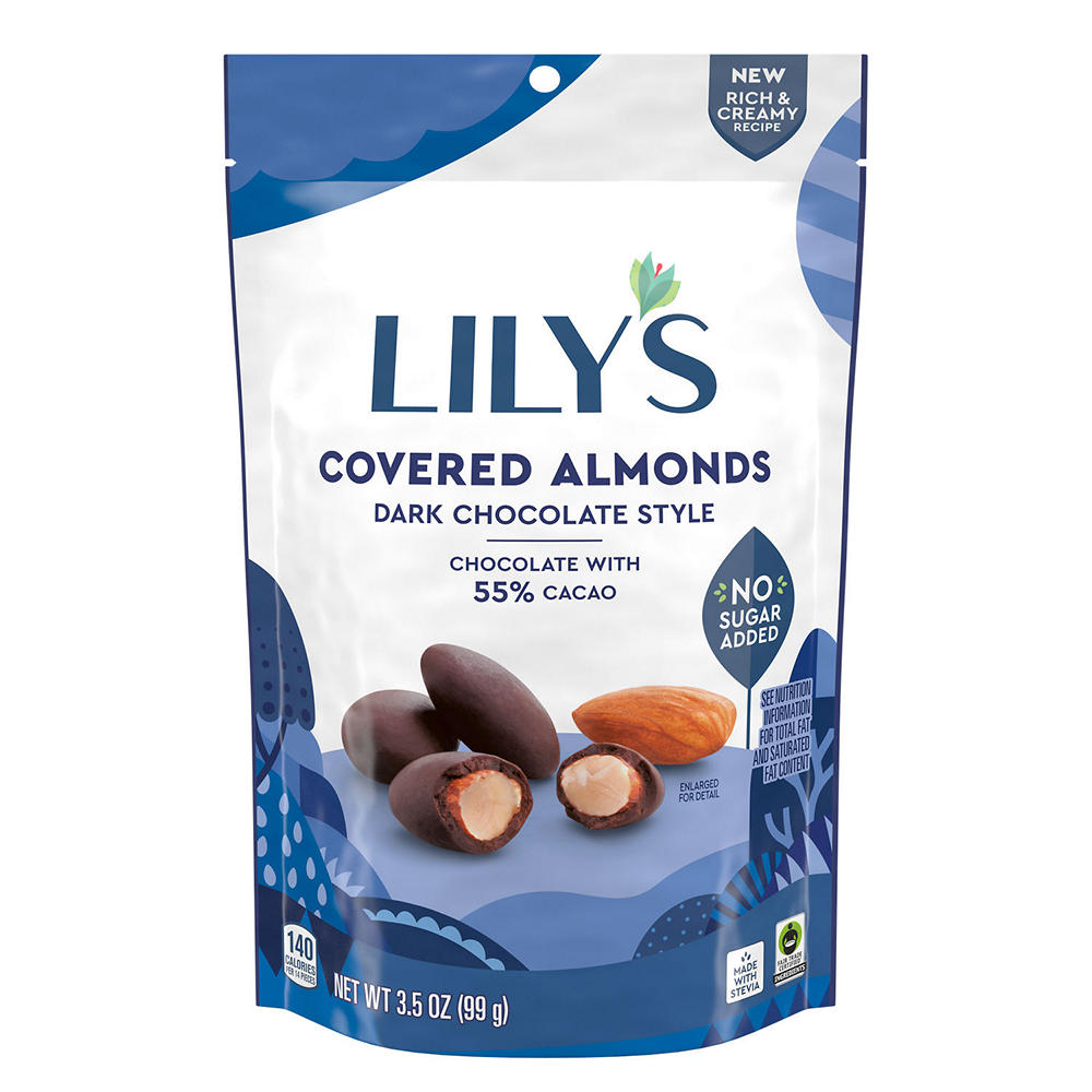 Lily's Dark Chocolate Style Covered Almonds, 3.5 oz