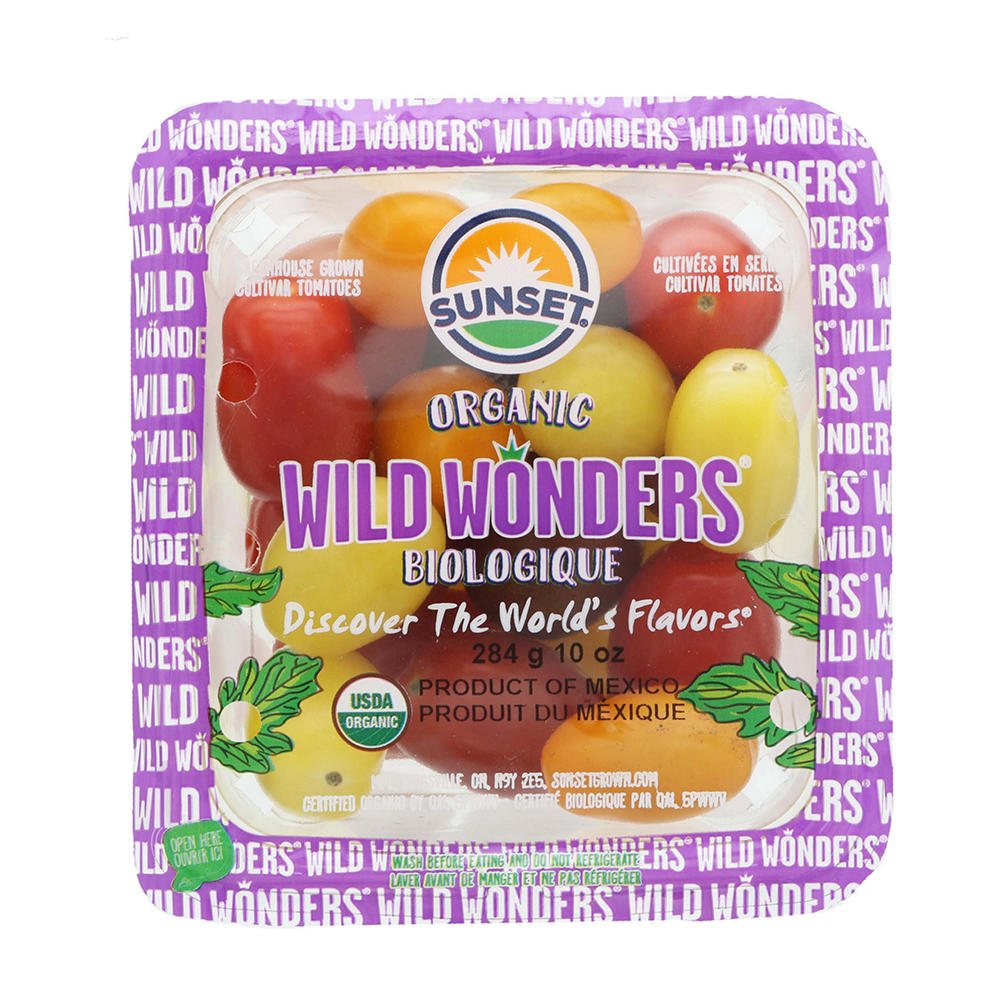 Sunset Wild Wonders Organic Biologique tomatoes, 10 oz