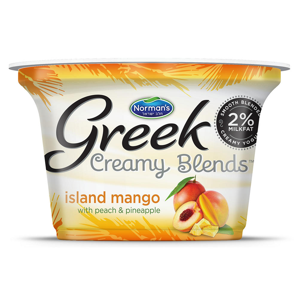 Normans Greek Creamy Island Mango Yogurt, 5.3 oz