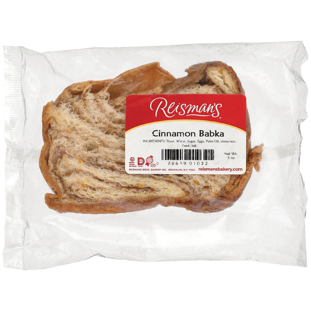 Reisman's Cinnamon Babka Slice, Kosher, 3 oz
