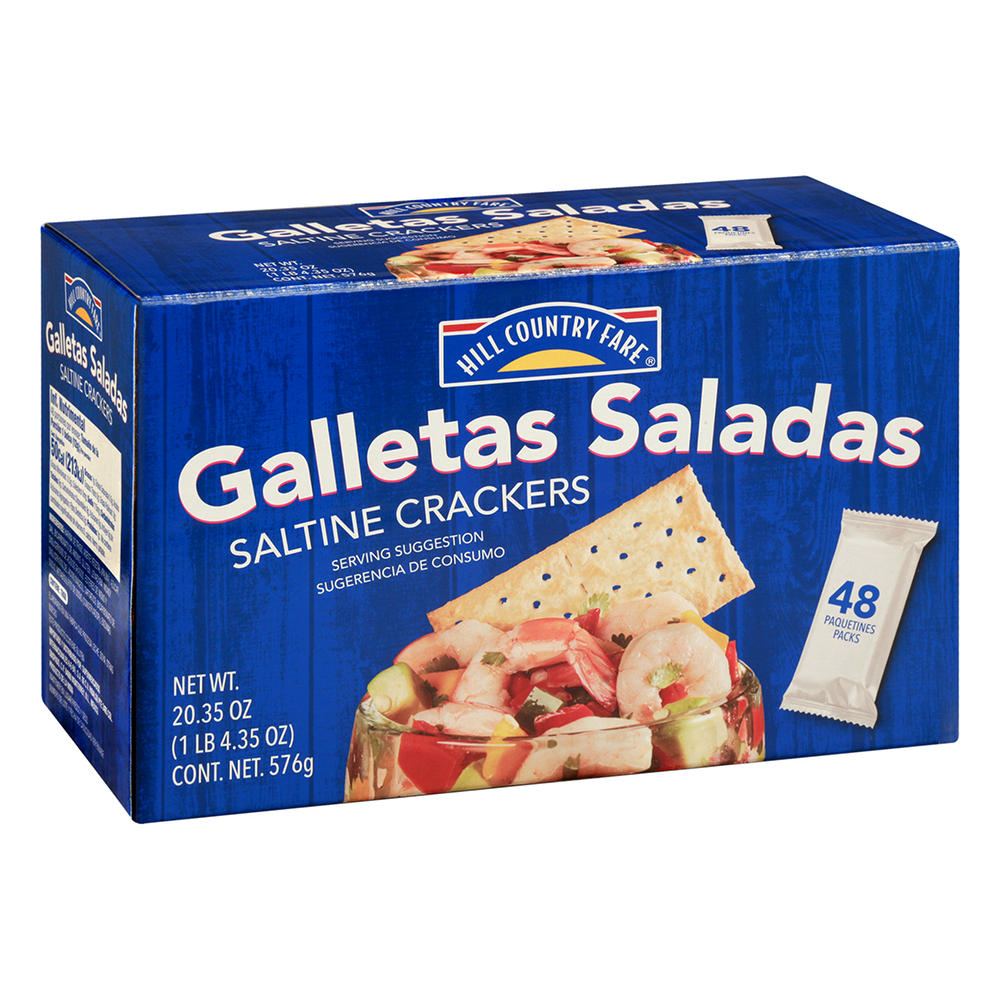 Hill Country Fare Galletas Saladas Saltine Crackers, 48 ct
