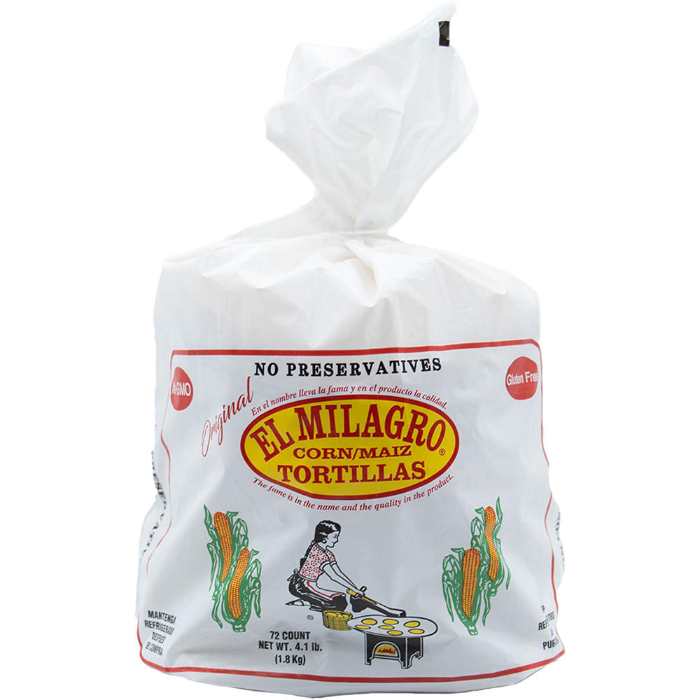 El Milagro Non-GMO Original Corn Tortillas, 72 ct