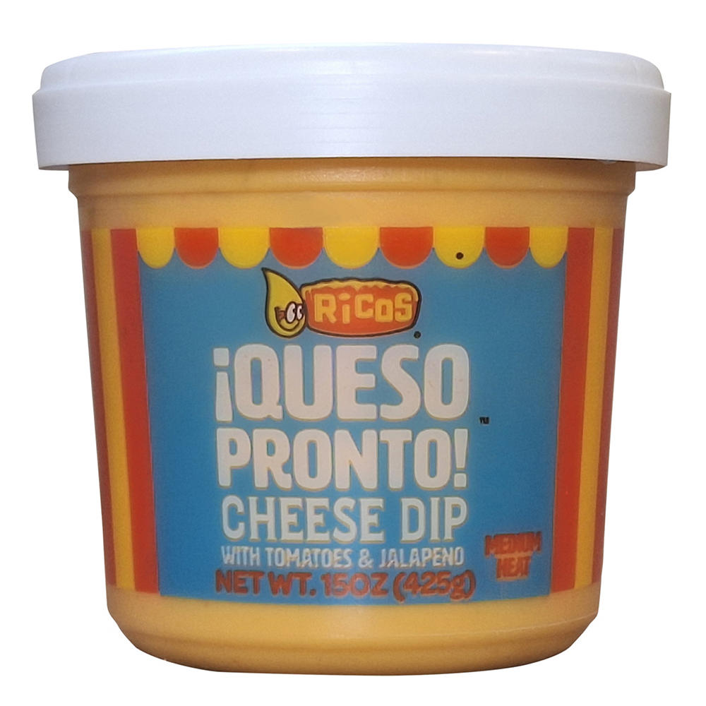 Ricos Queso Pronto Queso Pronto Tomato & Jalapeño Cheese Dip - Medium Heat, 15 oz