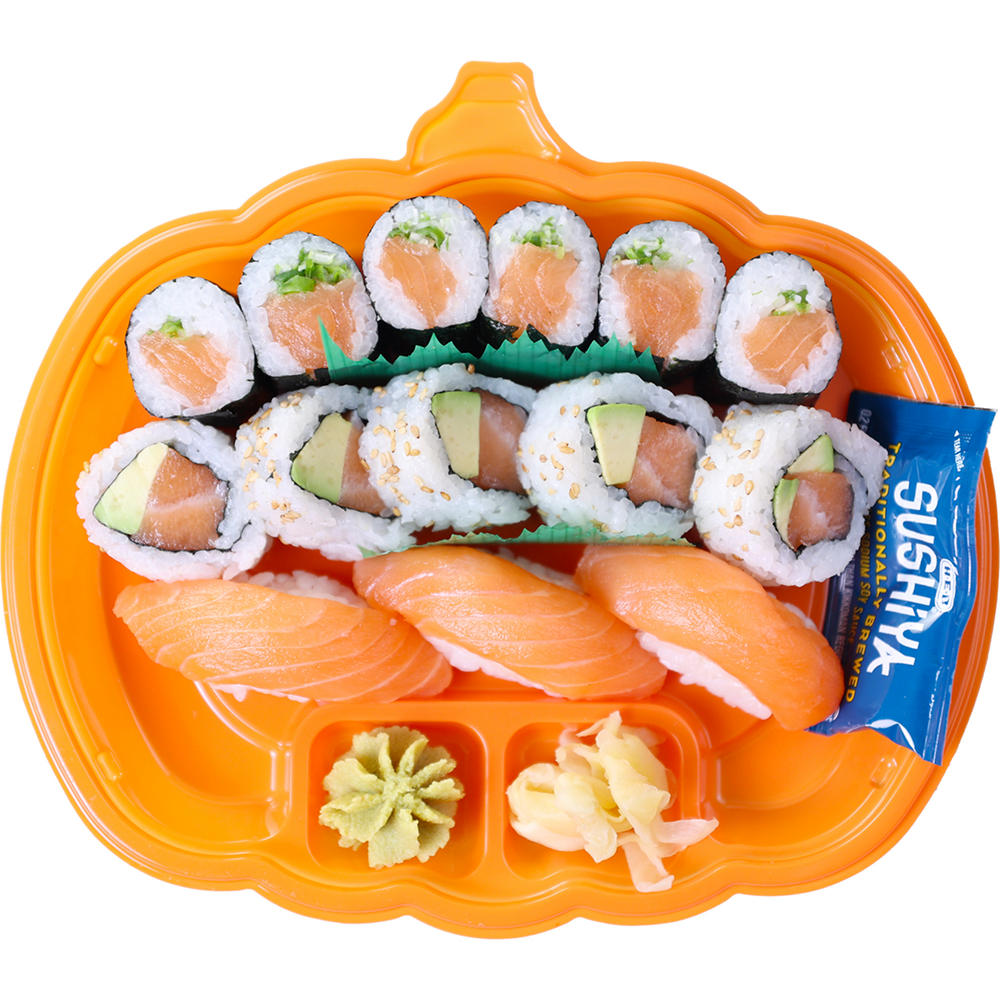 H-E-B Sushiya Kosher Salmon Delight Sushi Roll Combo Pack, 14 pc