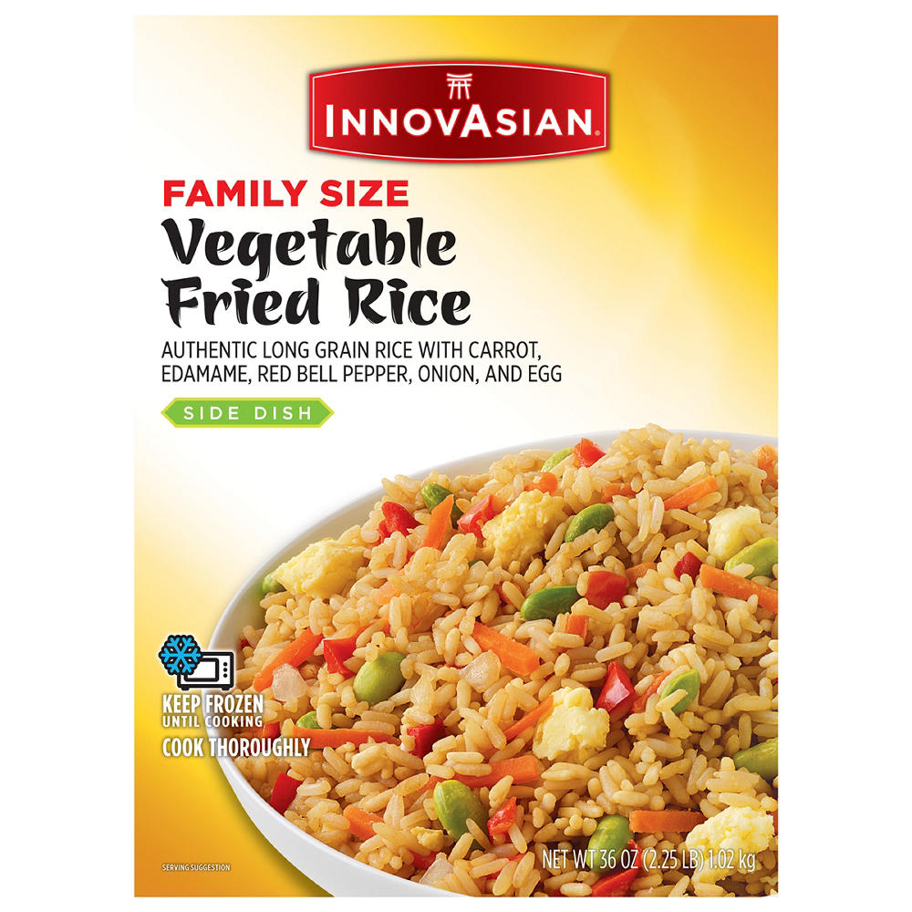 InnovAsian Frozen Vegetable Fried Rice - Family-Size, 36 oz
