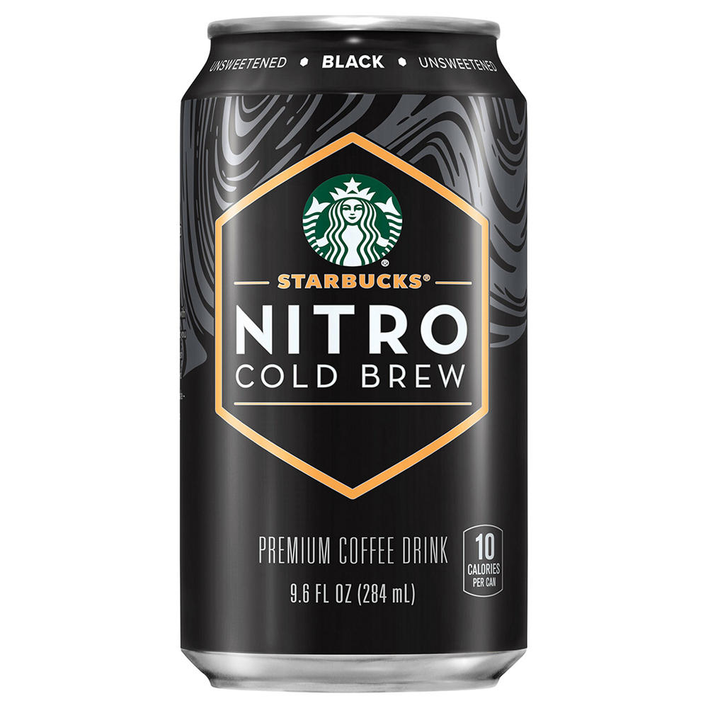 Starbucks Unsweetened Nitro Cold Brew Coffee, 9.6 oz
