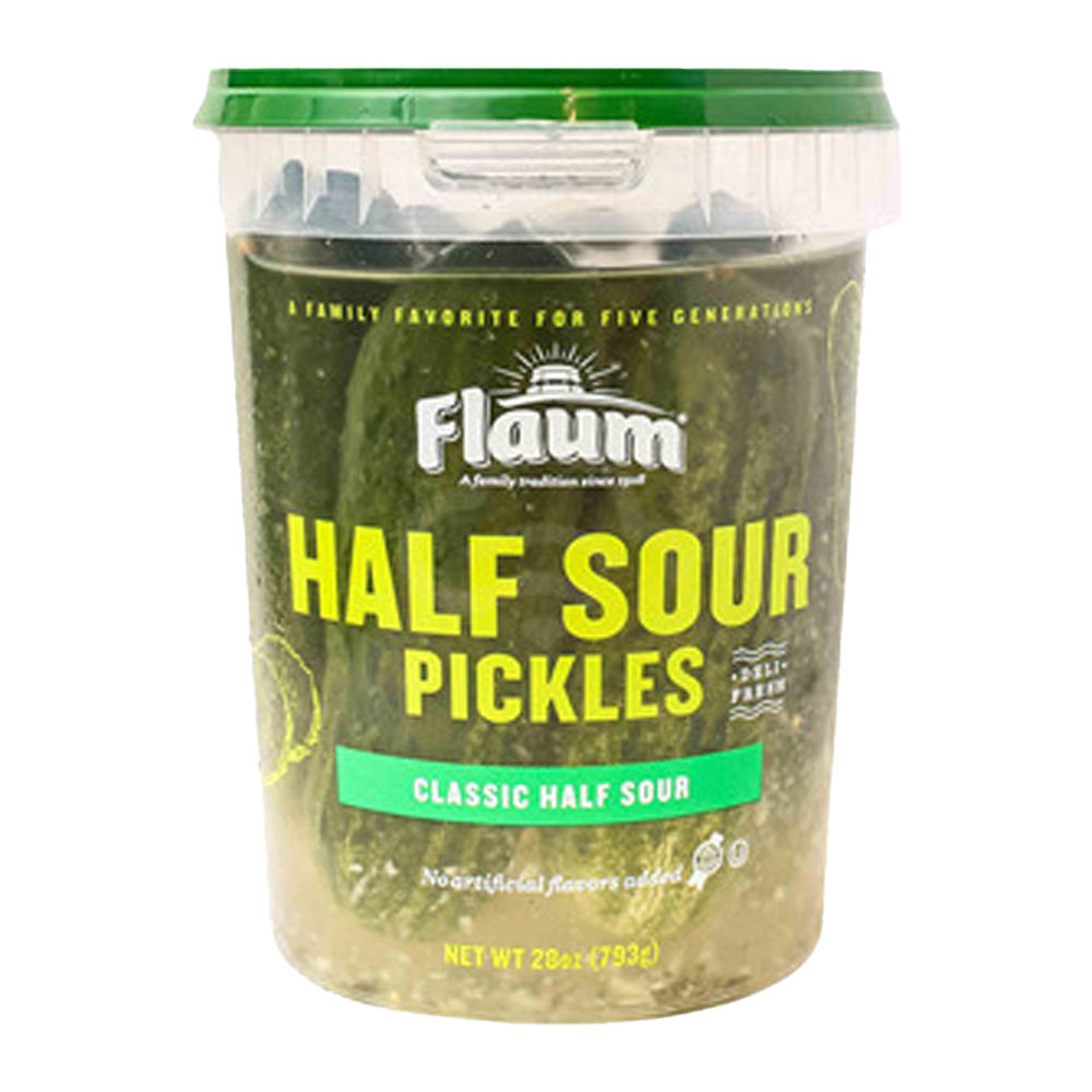 Flaum Kosher Classic Half Sour Pickles, 28 oz