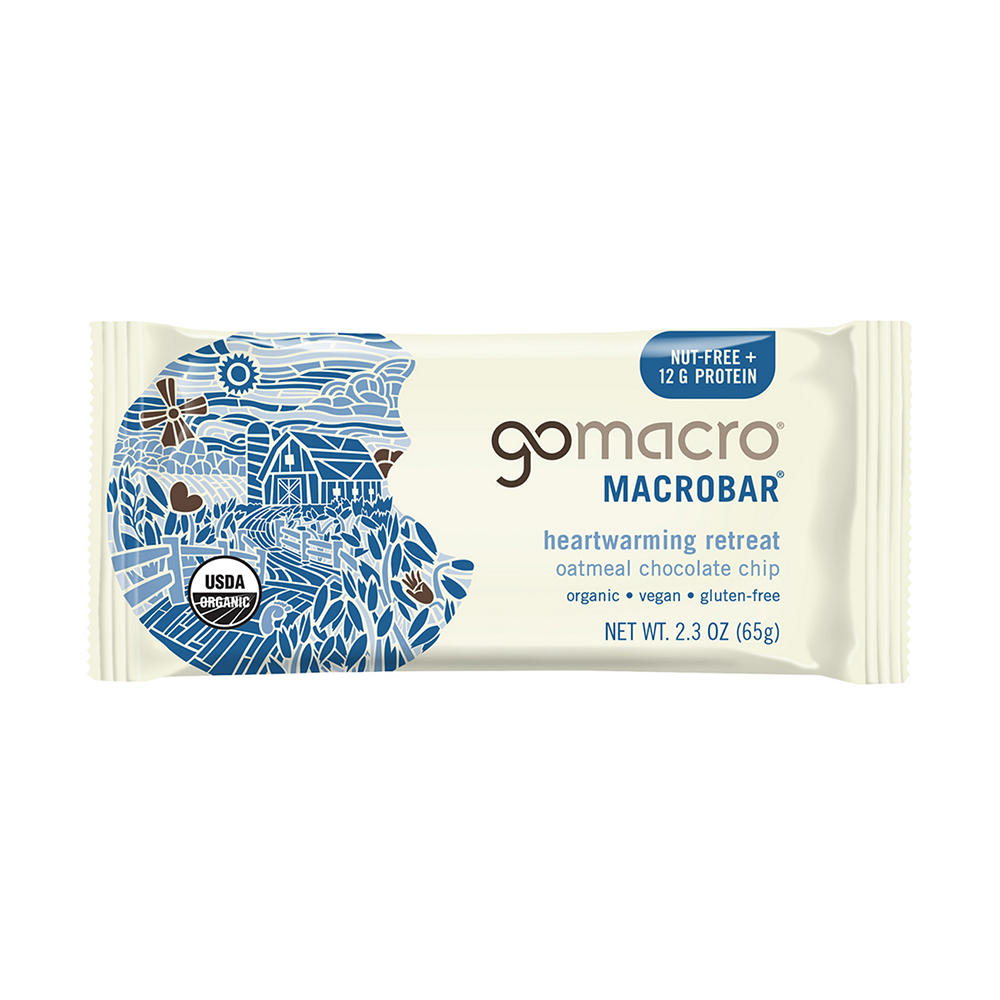 GoMacro Macrobar Oatmeal Chocolate Chip, 2.3 oz