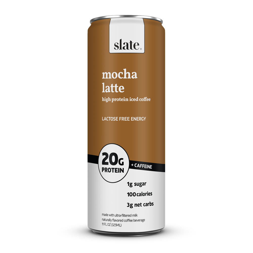 Slate High Protein Iced Coffee - Mocha Latte, 11 oz