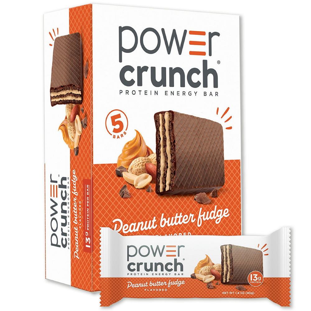 Power Crunch 13g Protein Energy Bars - Peanut Butter Fudge, 5 ct