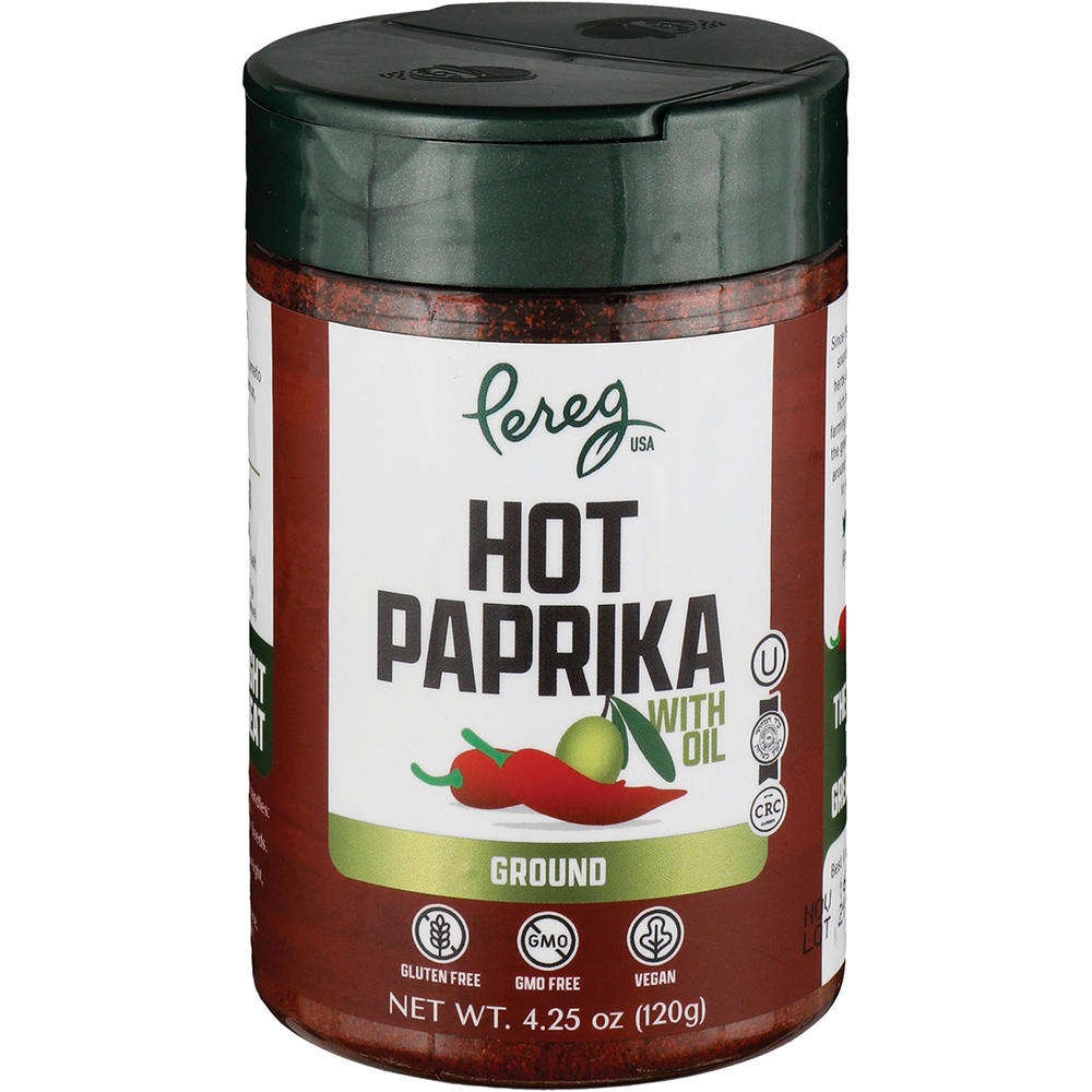 Pereg Kosher Hot Ground Paprika with Oil, 4.25 oz