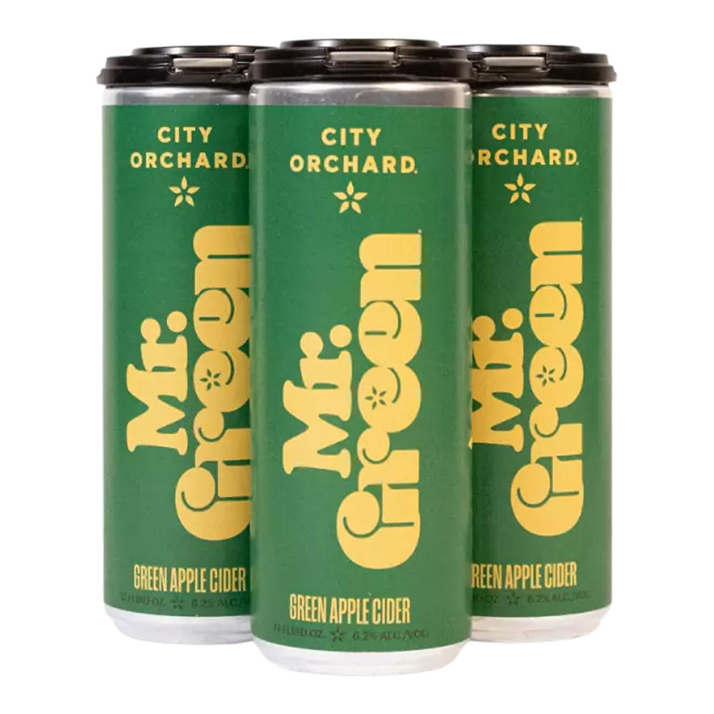 City Orchard Mr. Green Dry Heirloom Cider 4 pk Cans, 12 oz