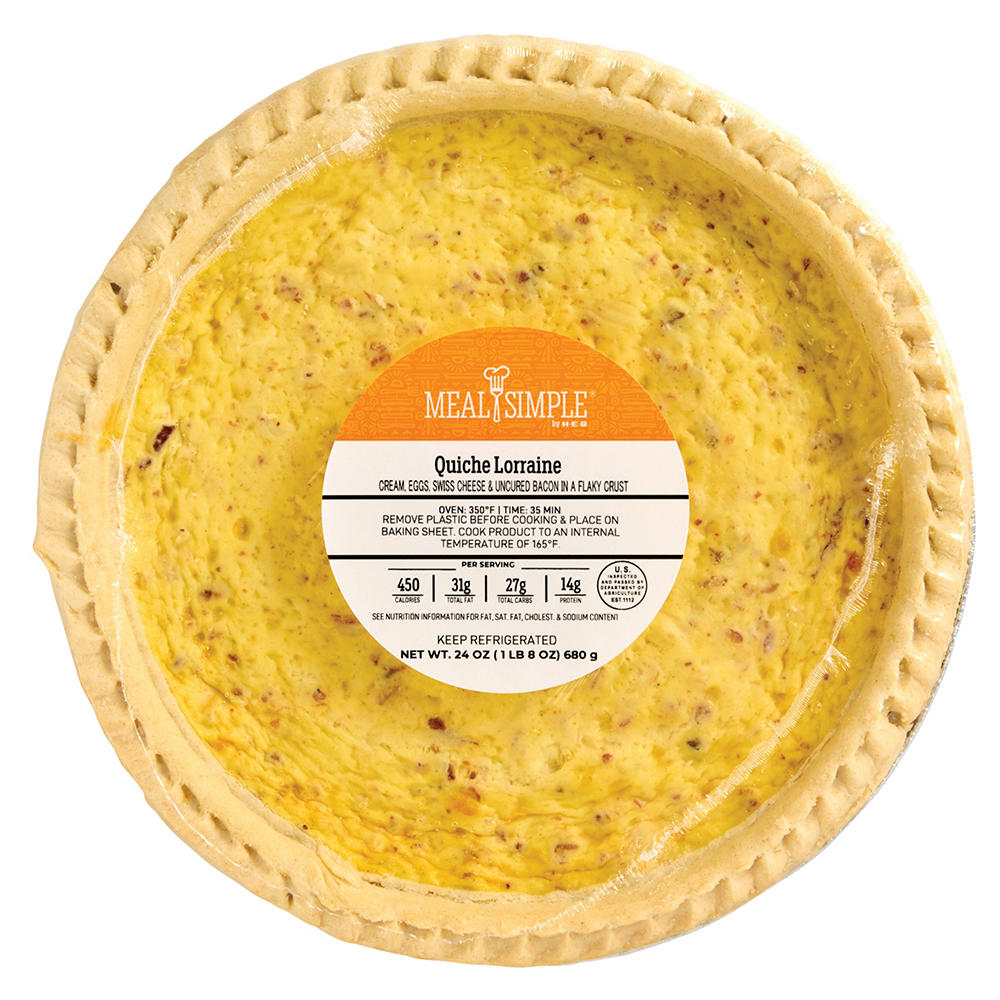 Meal Simple by H-E-B Quiche Lorraine - Large, 24 oz
