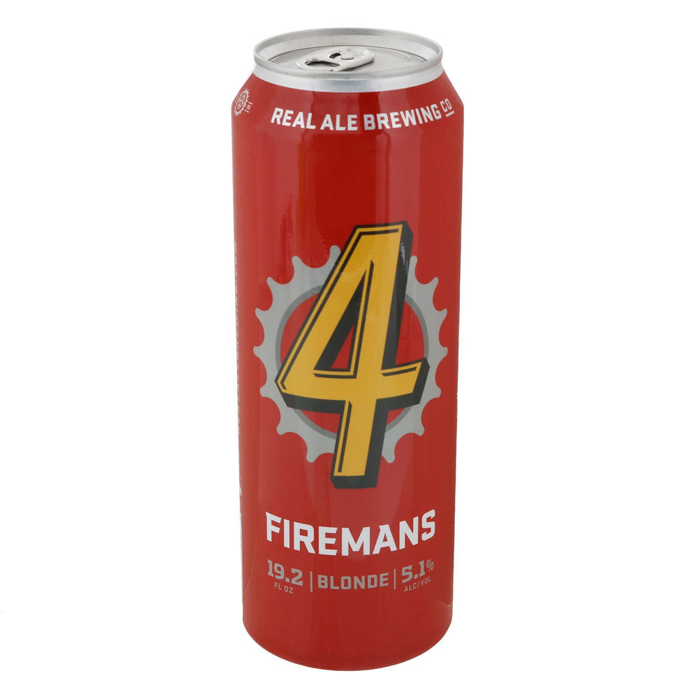 Real Ale Firemans 4 Blonde Ale Craft Beer, 19.2 oz
