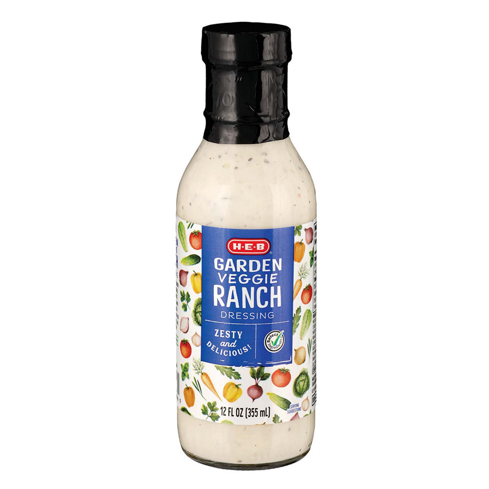 H-E-B Garden Veggie Ranch Dressing (Sold Cold), 12 fl oz
