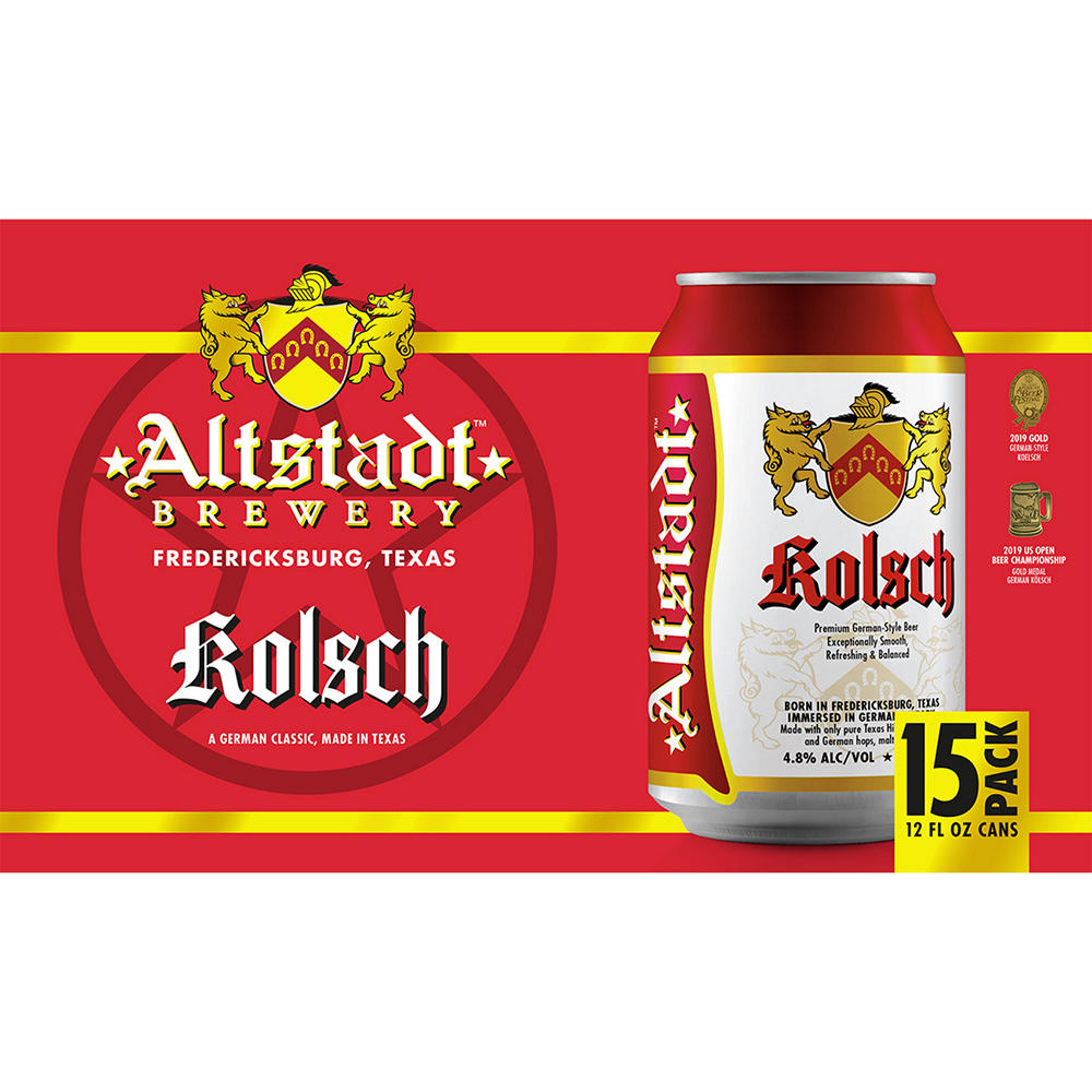 Altstadt Kolsch Craft Beer 15 pk Cans, 12 oz