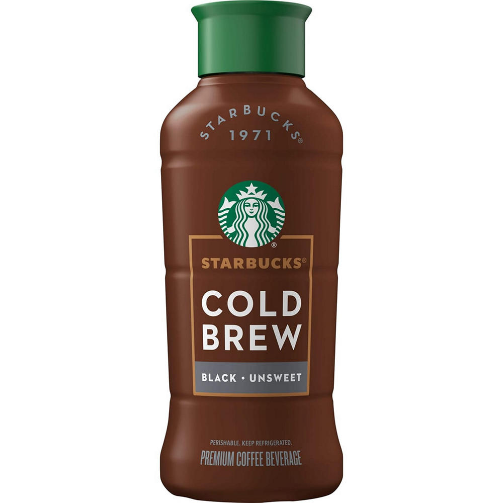 Starbucks Cold Brew - Unsweetened Black Coffee, 40 oz
