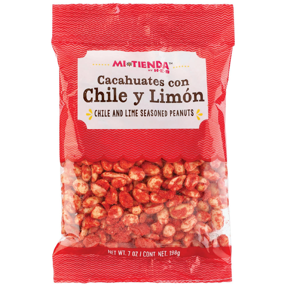 H-E-B Mi Tienda Seasoned Peanuts - Chile y Limón, 7 oz